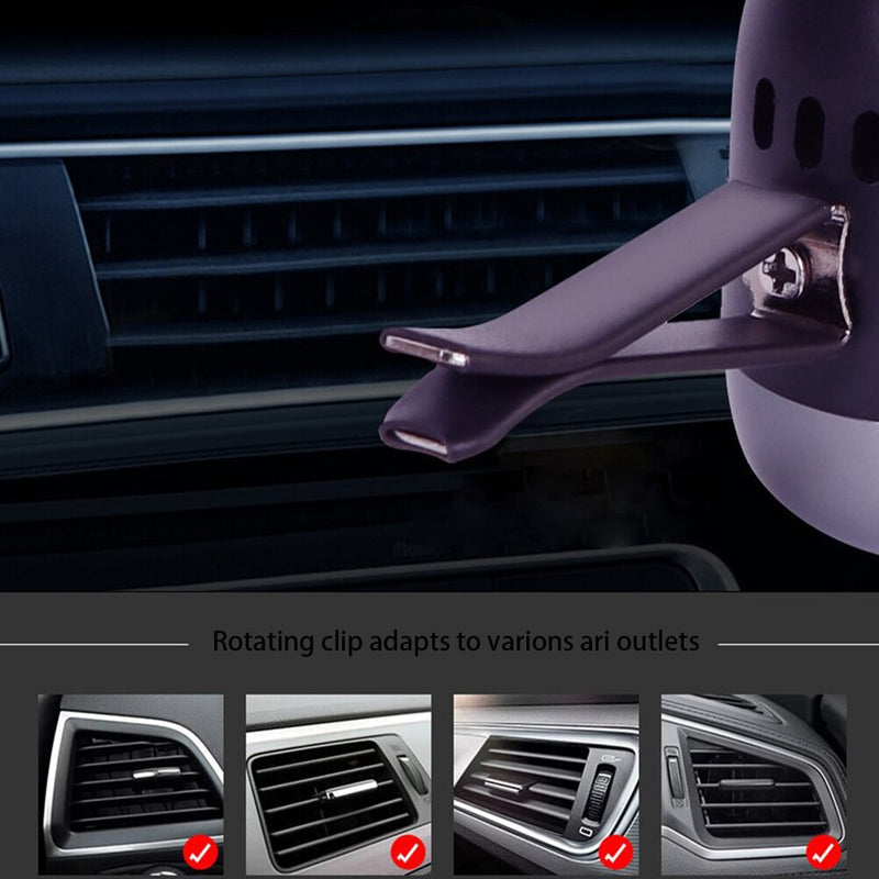 Clipes de ventilação para purificadores de ar do carro.