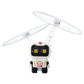 Robô astronauta brinquedo aeronaves de alta tecnologia mão-controlado zangão interativa asas duplas com luzes presentes ao ar livre para crianças.