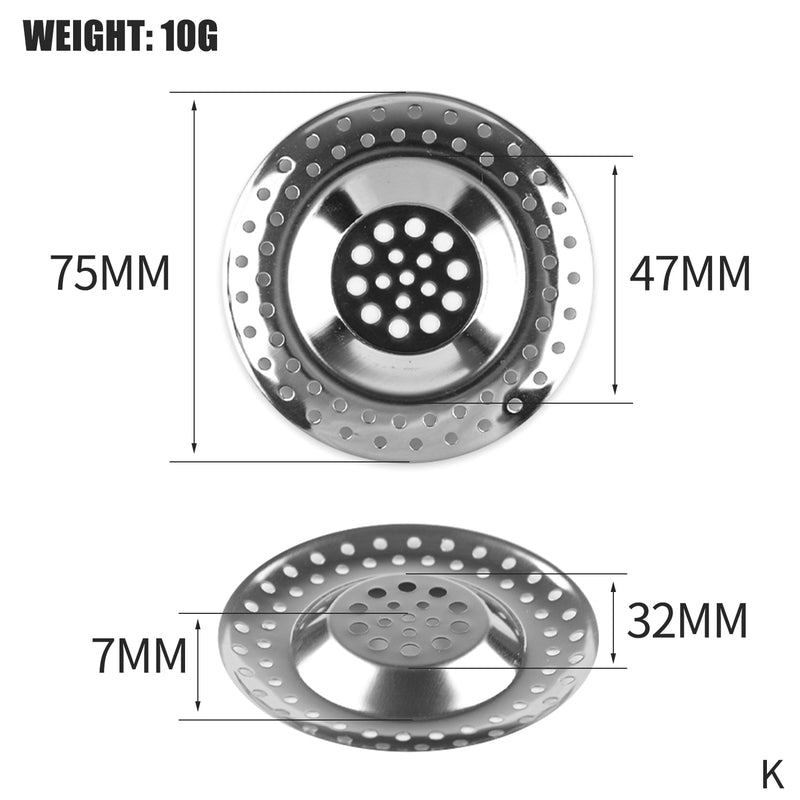 Ralo para pia de Cozinha em Aço Inox